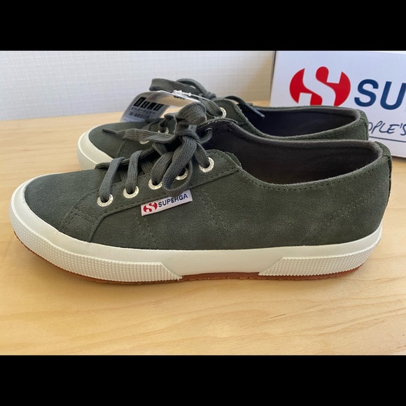 Classic Superga in Charcoal Gray Suede